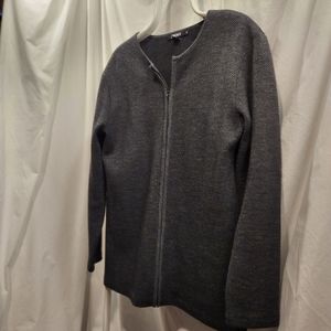 DKNY Cardigan Sweater, zip front, unisex